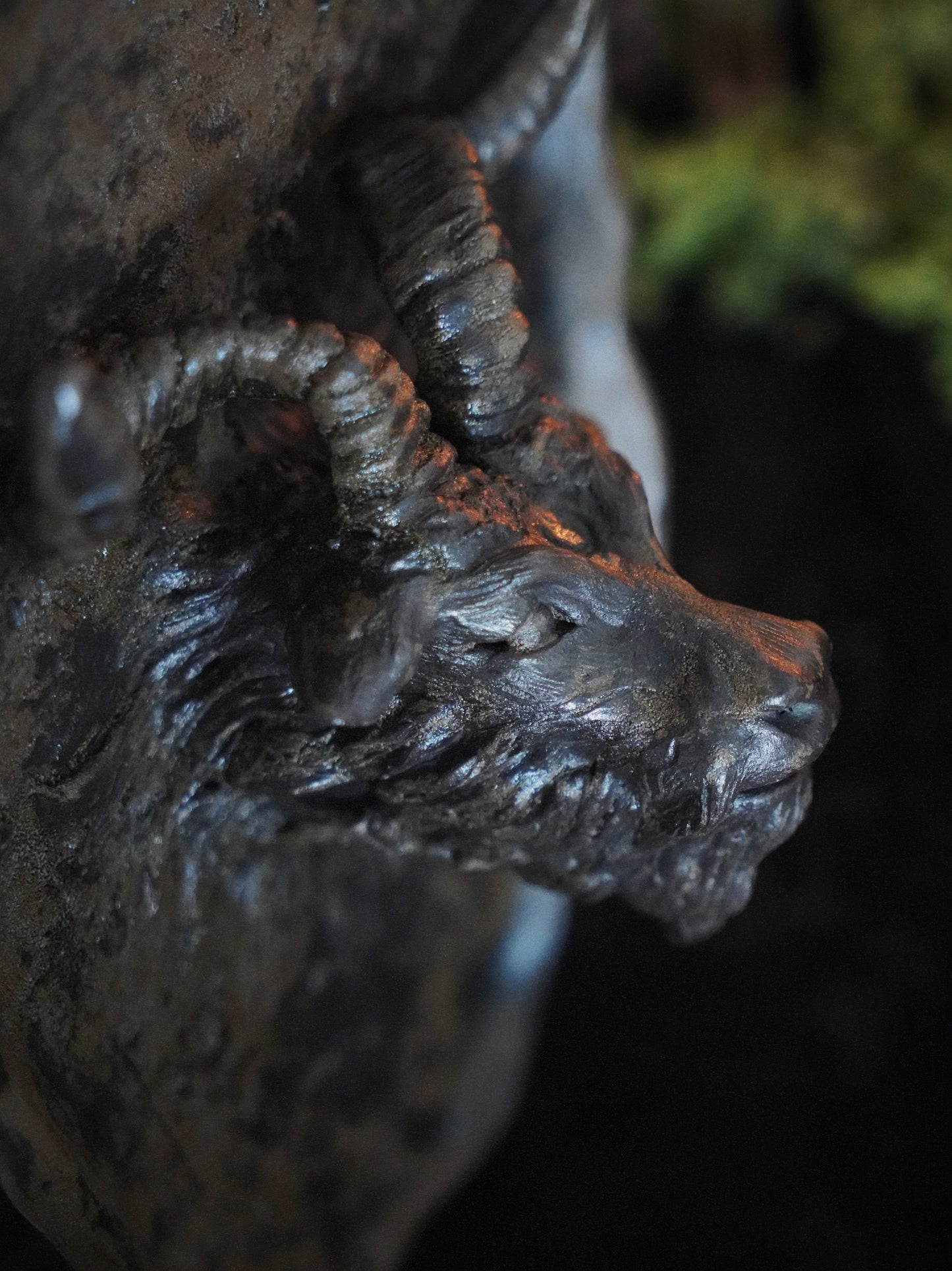 Goat Spirit — incense holder / wall piece