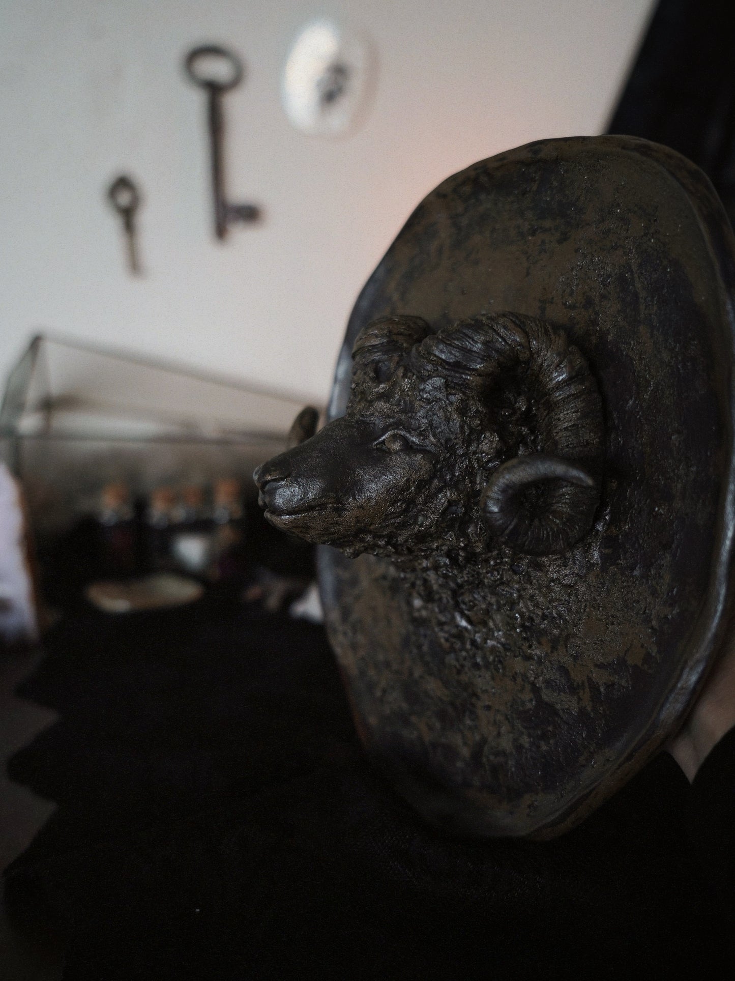 Ram Spirit — incense holder / wall piece