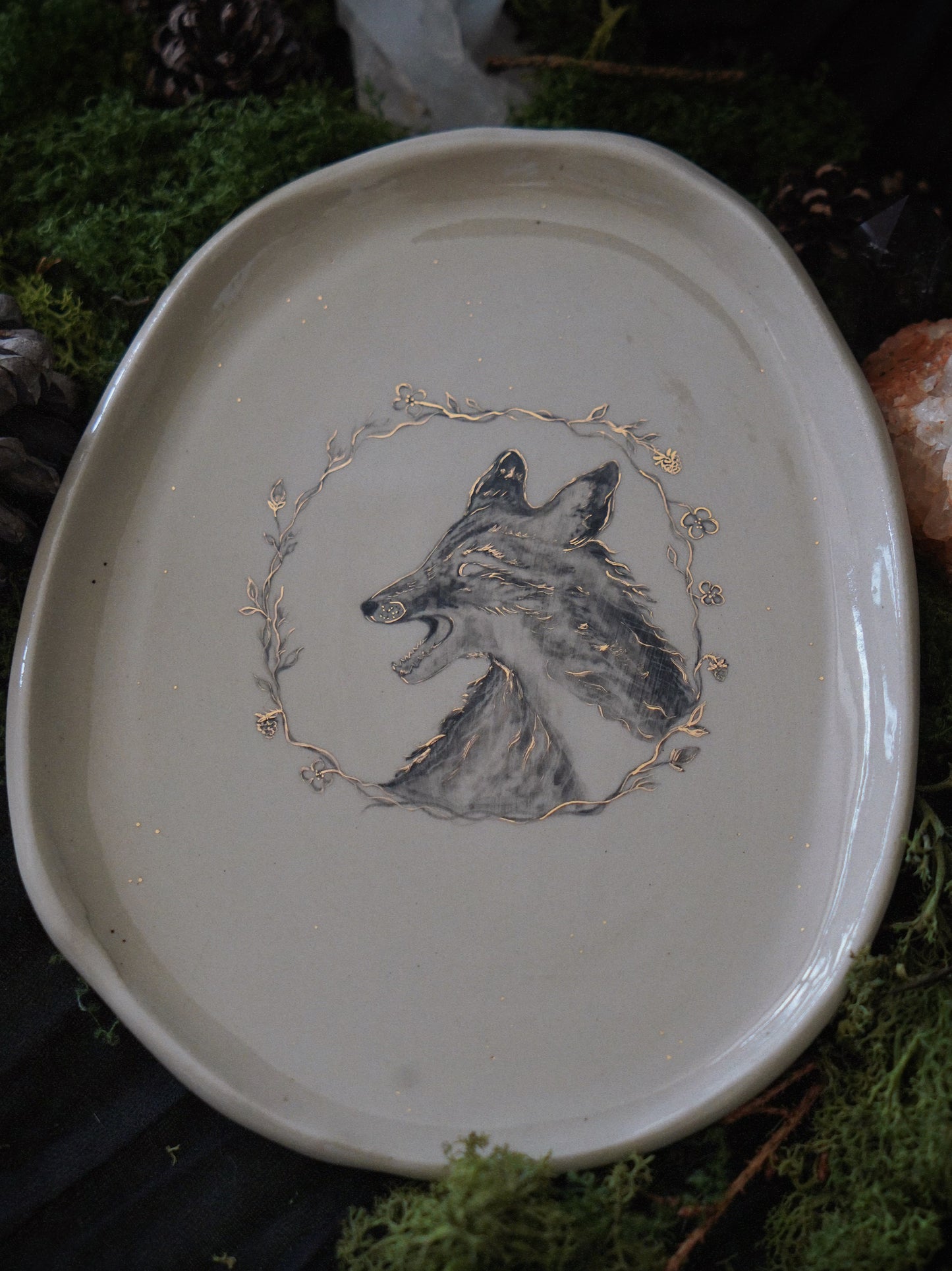 Blackberry Fox Plate
