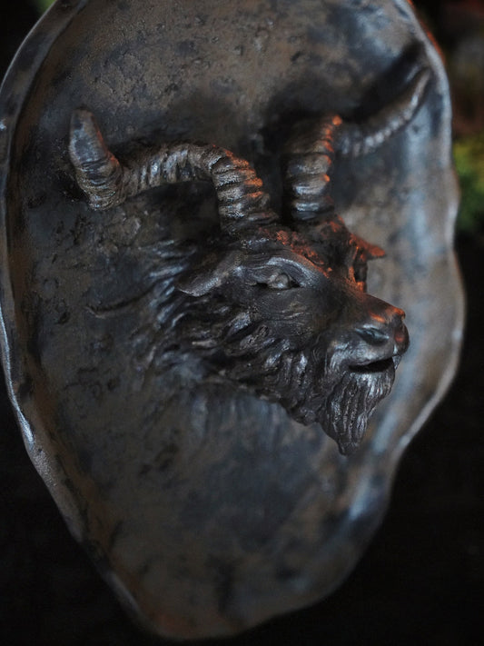 Goat Spirit — incense holder / wall piece