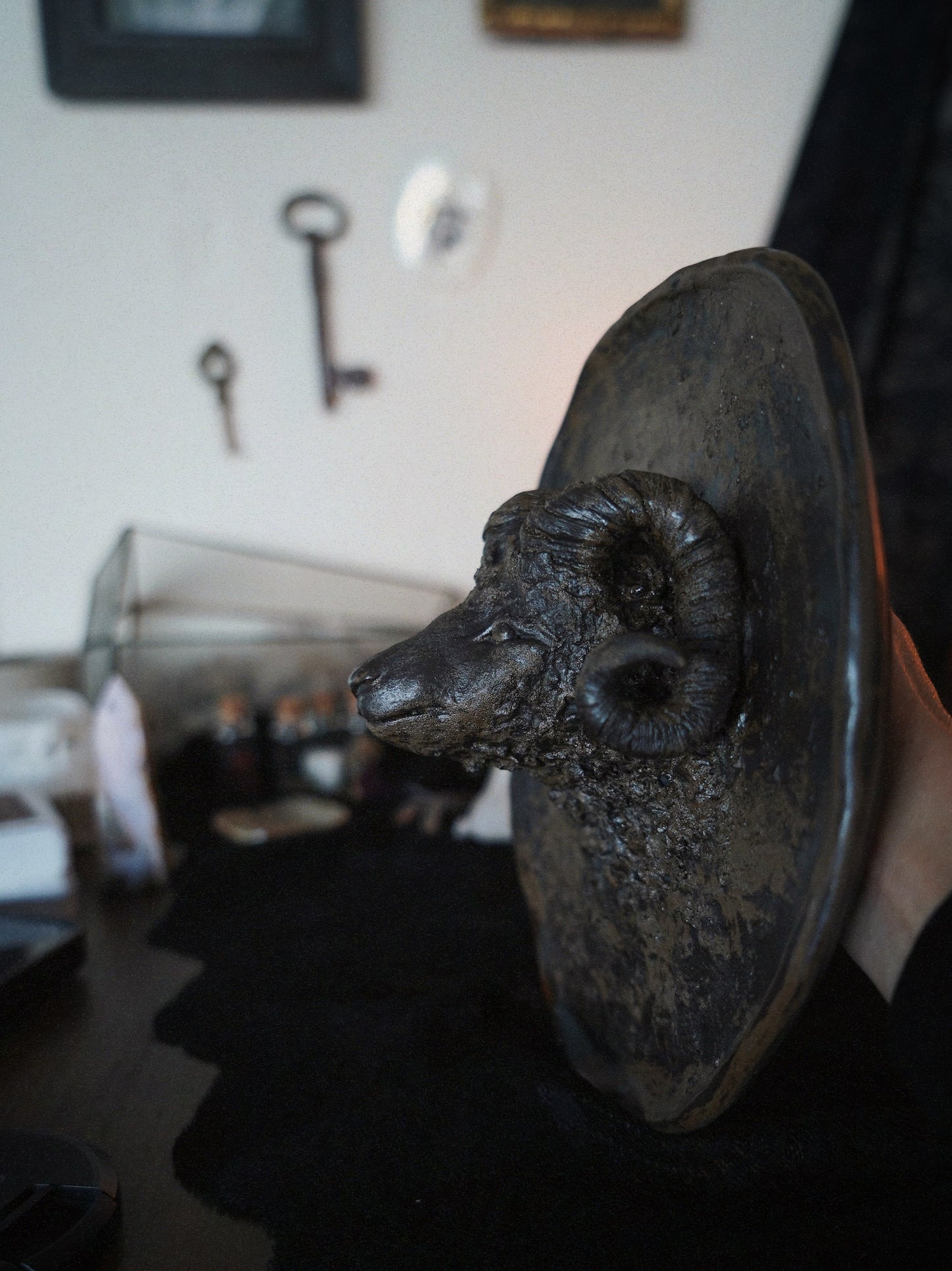 Ram Spirit — incense holder / wall piece