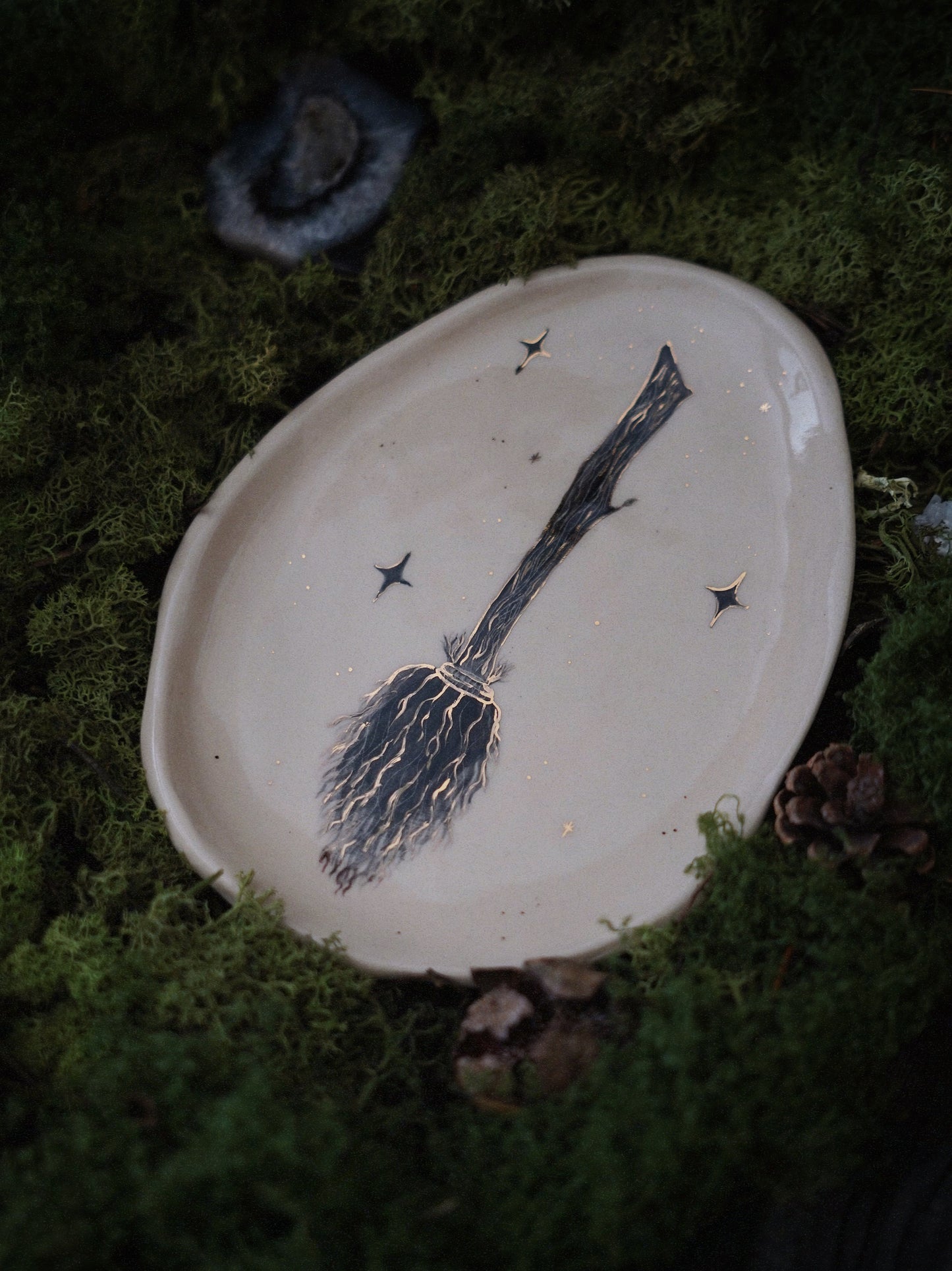 Enchanted Broom Small Plate