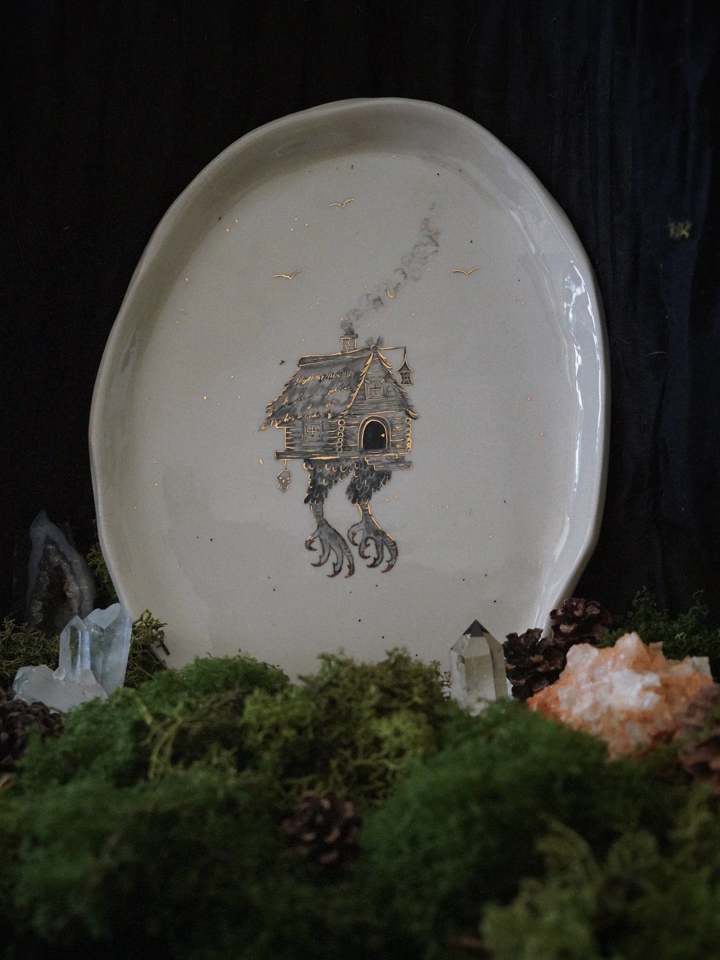Forest Witch Hut Plate