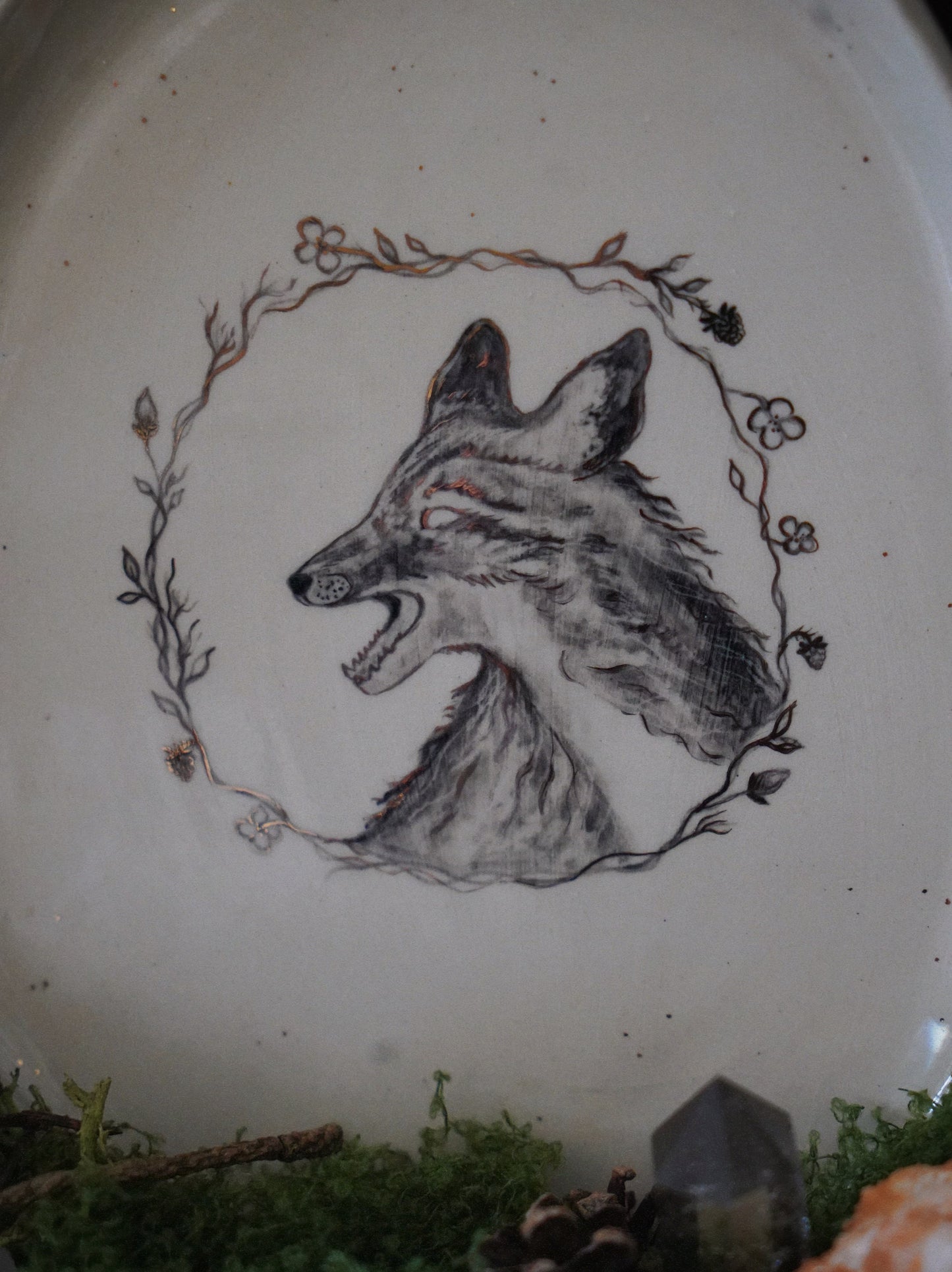 Blackberry Fox Plate
