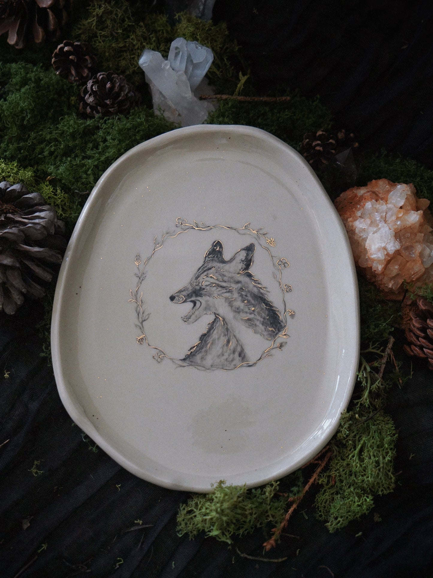 Blackberry Fox Plate