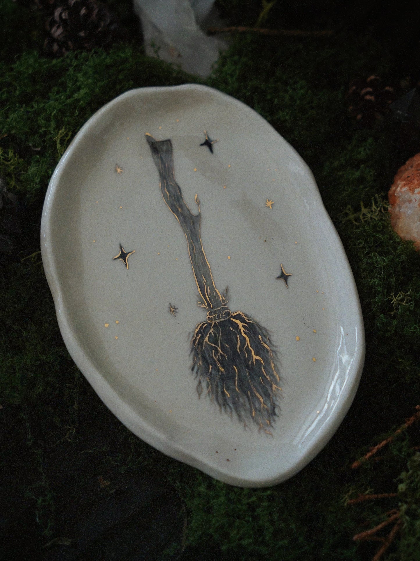 Enchanted Broom Small Plate