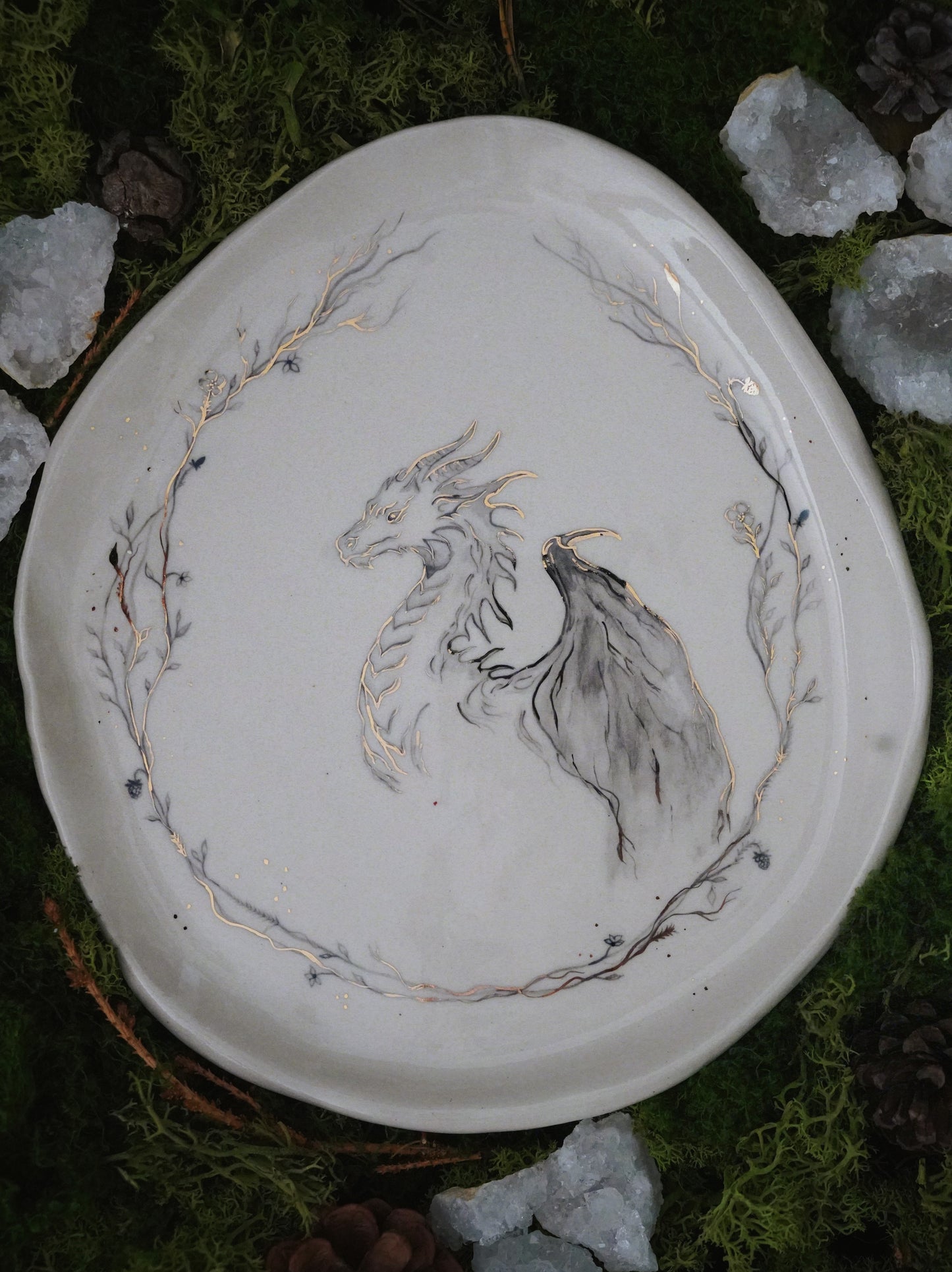 Golden Dragon Plate