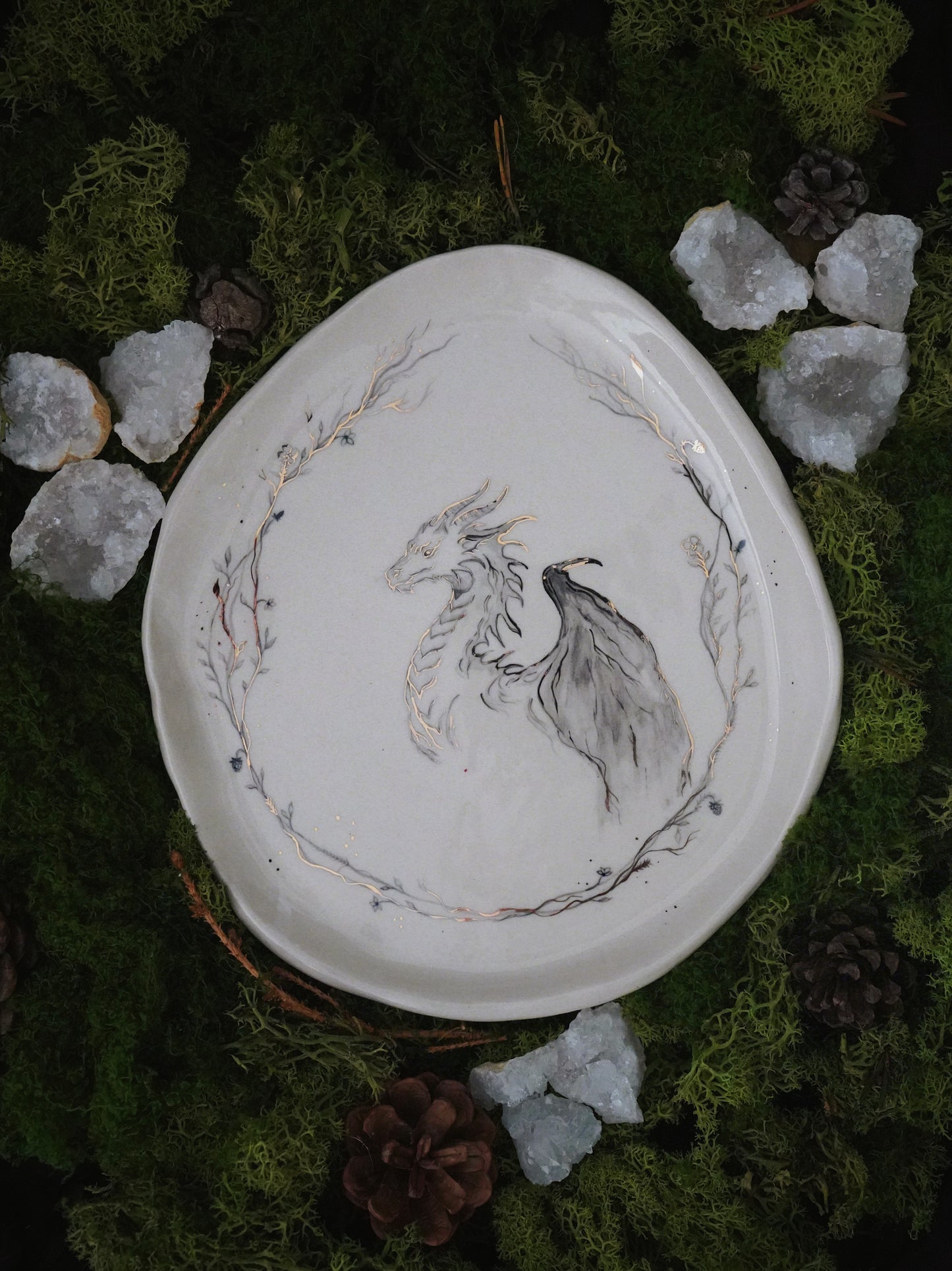Golden Dragon Plate