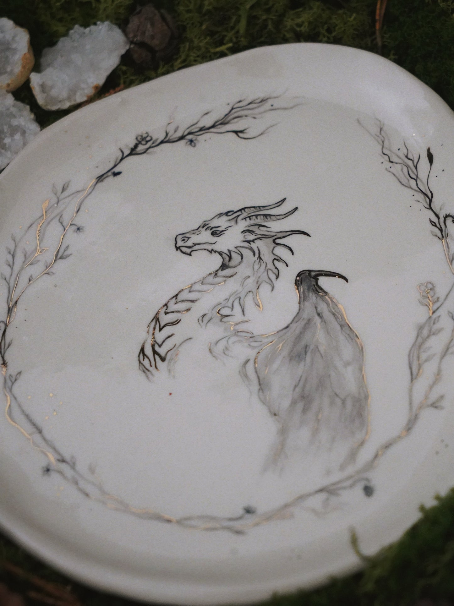Golden Dragon Plate