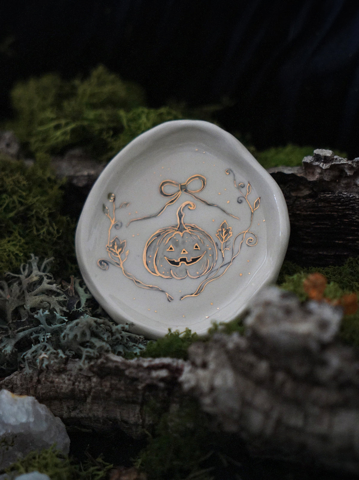 Enchanted Pumpkin Trinket Dish