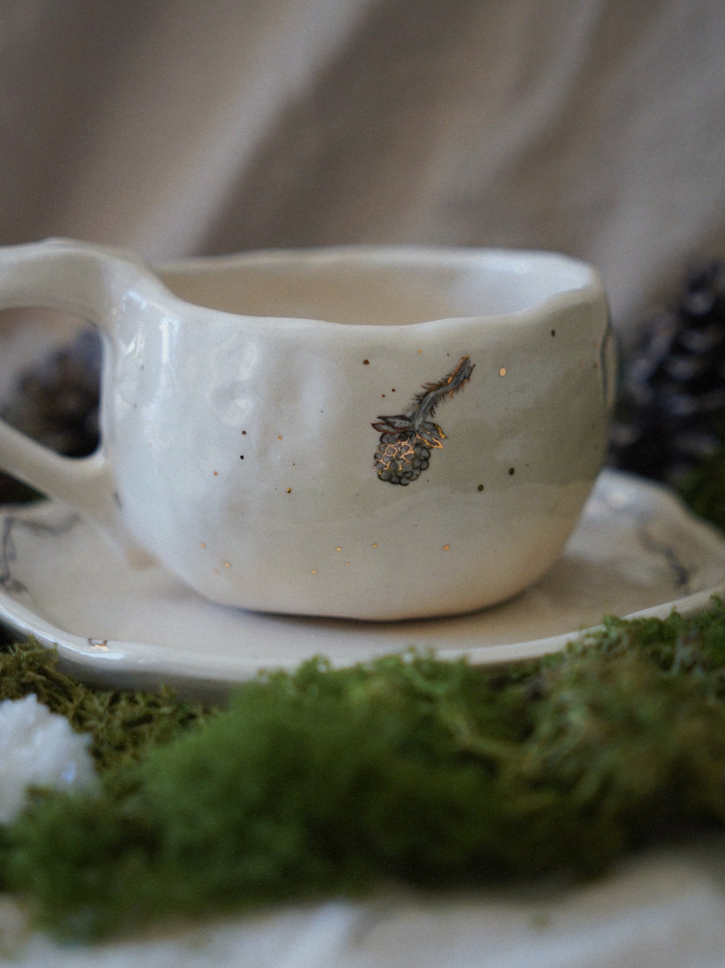 Shadow Guardian Set — Mug & Saucer
